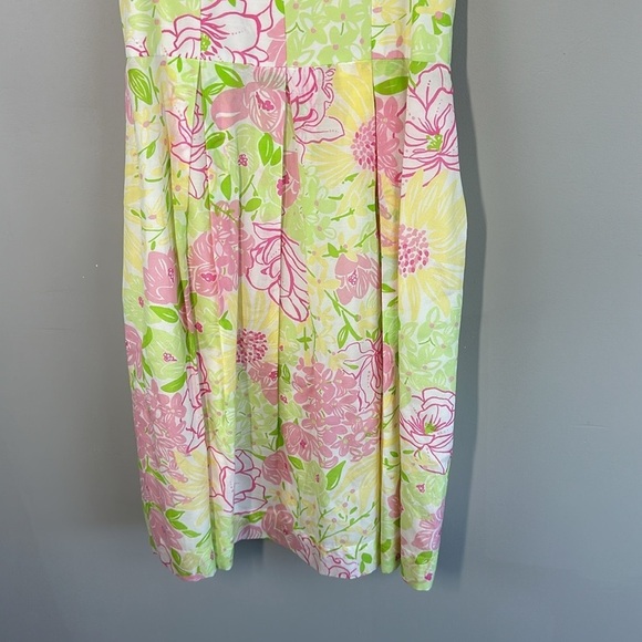 Lilly Pulitzer Billie Silk Cotton Floral Dress Size 4 - Picture 5 of 14